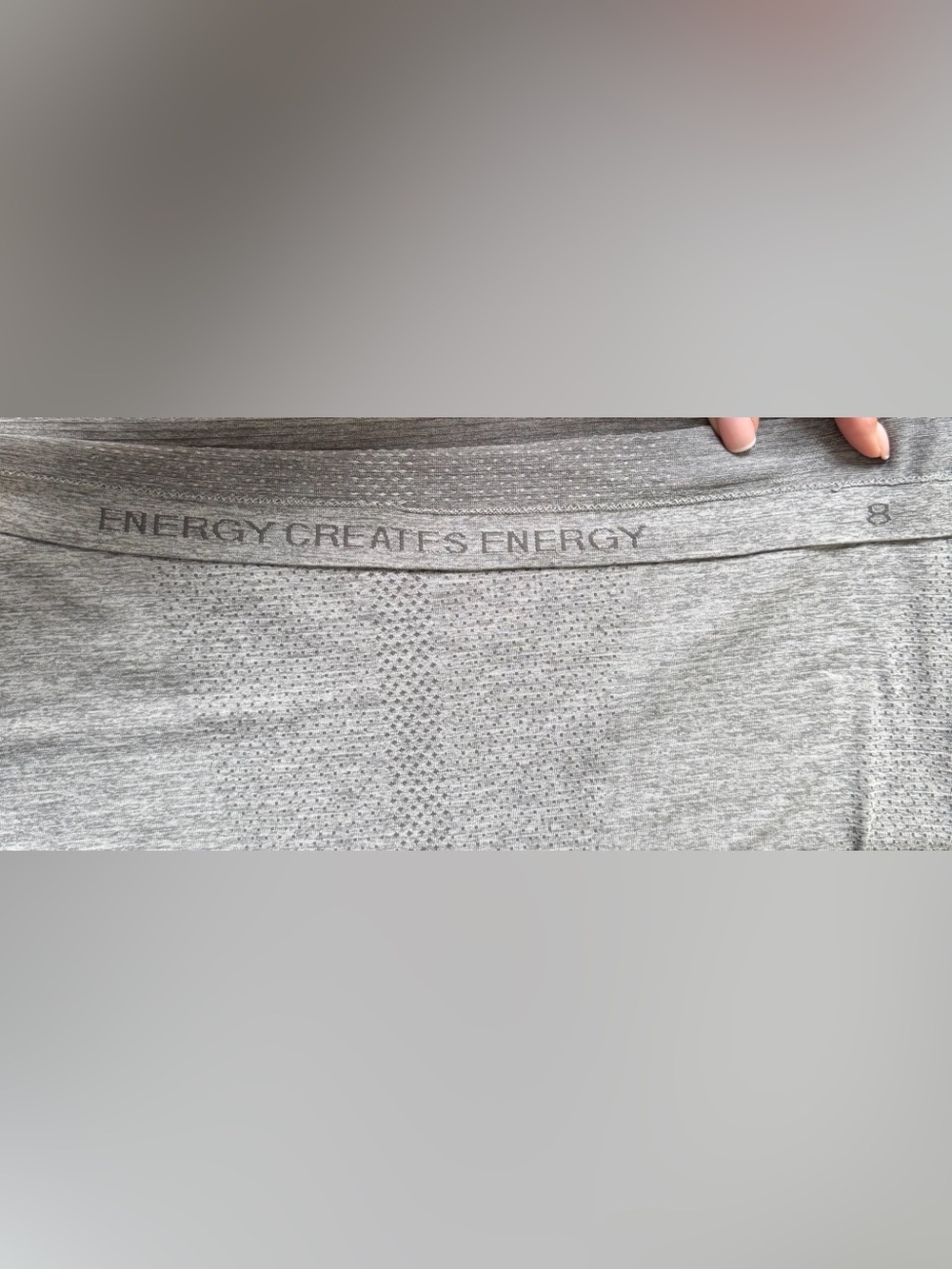 Lululemon Heathered Gray Racerback Athletic Tank Top Women’s Size 8 - Picture 4 of 4